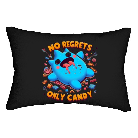 Stitch Halloween No Regrets Only Candy Lumbar Pillows