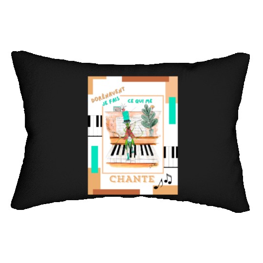 Prodigious cicada Lumbar Pillows