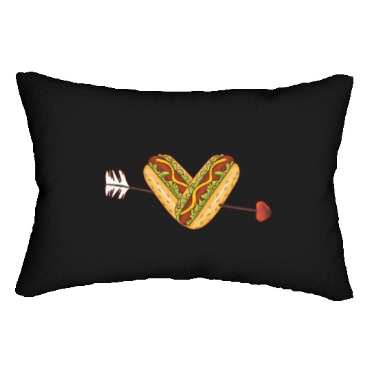 I Love Hotdog Contest Outfits Frankfurter BBQ Lumbar Pillows