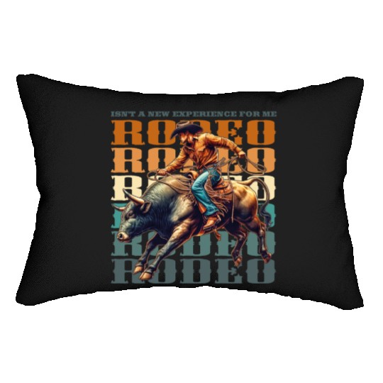 Vintage style Western Bull Rider Lumbar Pillows