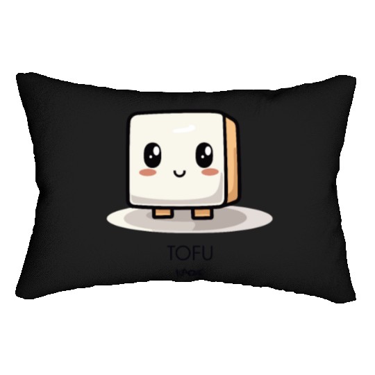 Cute Chibi Kawaii Tofu Lumbar Pillows