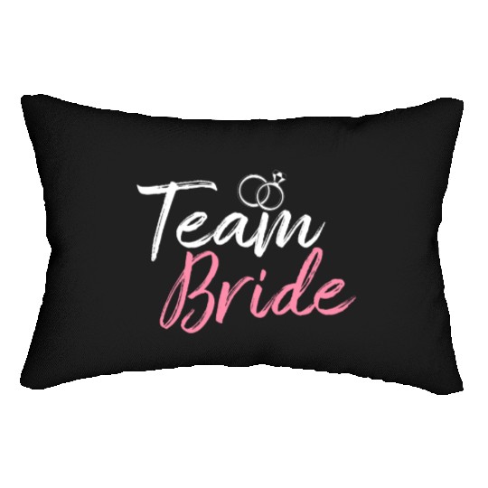 Team Bride Bridal Party Bachelorette Party Lumbar Pillows