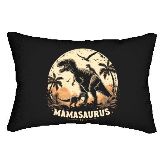 Dinosaur Mamasaurus Lumbar Pillows Cool Mother's Day Mom