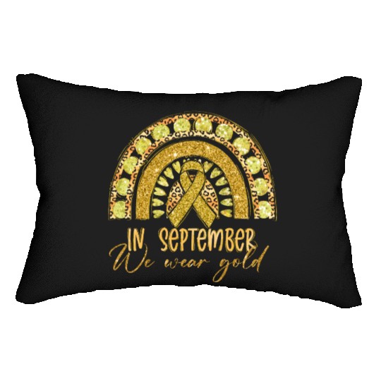 In September We Wear Gold Childhood Lumbar Pillows