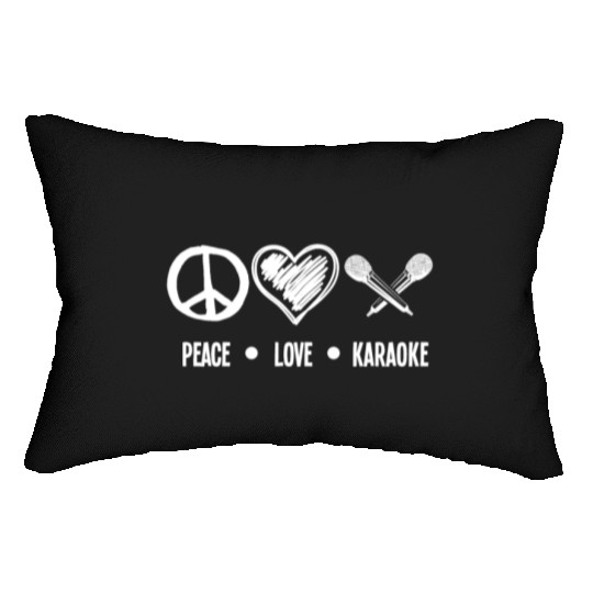 Peace Love Karaoke - Your Passion Lumbar Pillows