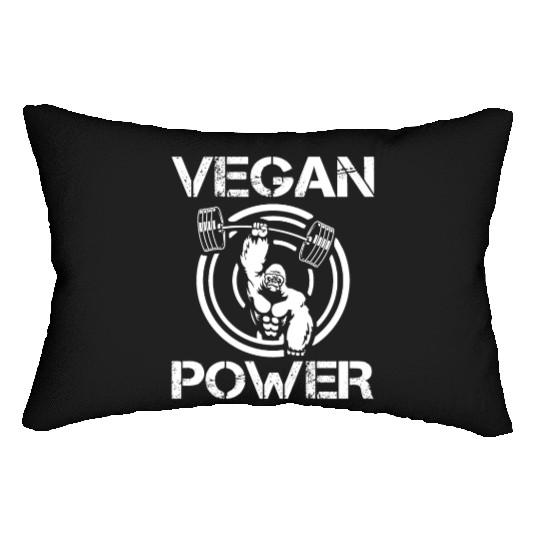 Monkey Chimpanzee Vegan Power Gorilla Lumbar Pillows