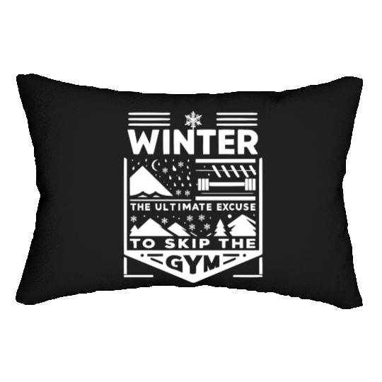 Winter The Ultimate Excuse to Skip the Gym Lumbar Pillows