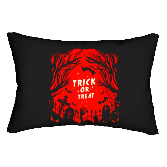 Trick or Treat Graveyard Lumbar Pillows