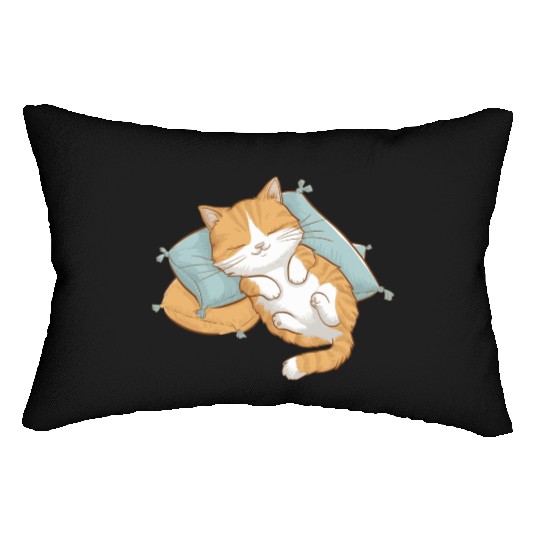 Cozy Cat Nap Lumbar Pillows