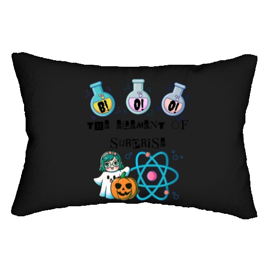 Chemistry Boo The Element Of Surprise Chemist Hall Lumbar Pillows