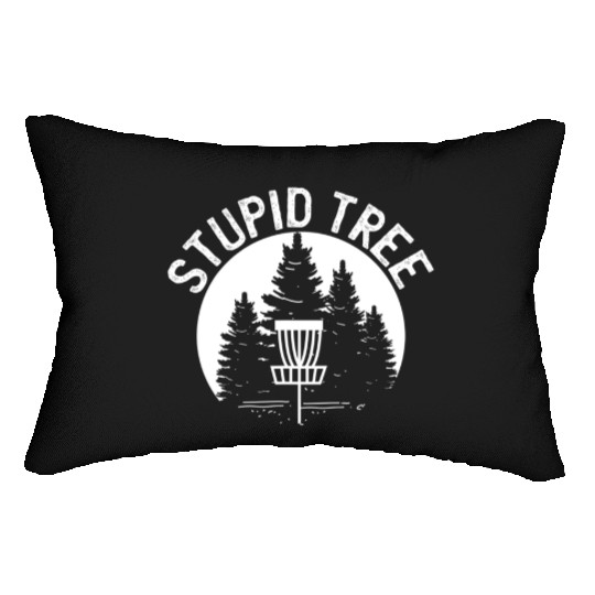 Stupid Tree Distressed Disc Golf Lumbar Pillows