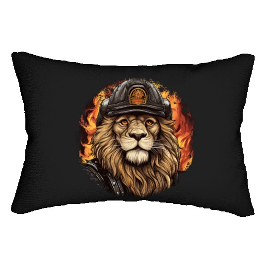 Fireman lion Lumbar Pillows