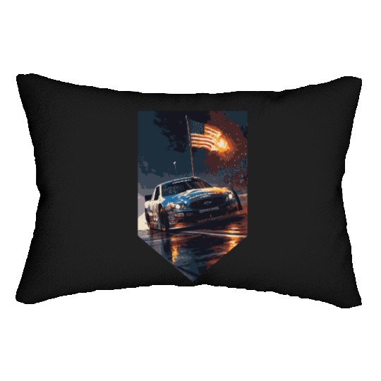 Pit Stop Paradise: NASCAR Fans Lumbar Pillows