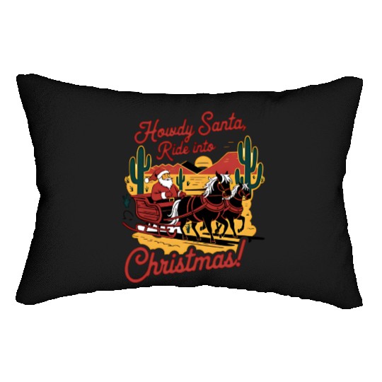 HOWDY SANTA Lumbar Pillows