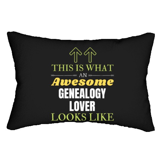 This is What an Awesome Genealogy Lover Looks Like Lumbar Pillows
