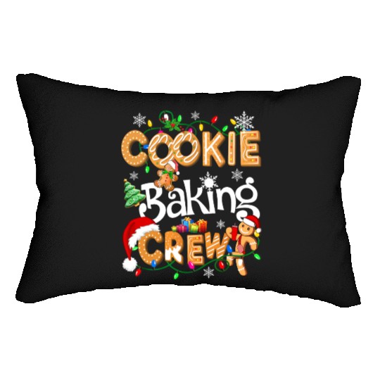 Cookie baking crew Cooking Lover Xmas Gingerbread Lumbar Pillows