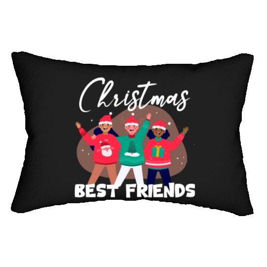 Best Friends Christmas Lumbar Pillows