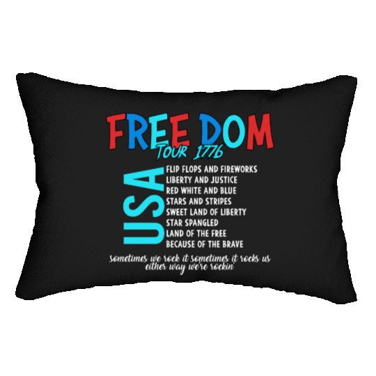 USA Free Dom tour 1776 Lumbar Pillows