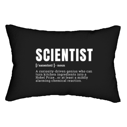 Funny Scientist Curiosity-Driven Definition Occupa Lumbar Pillows