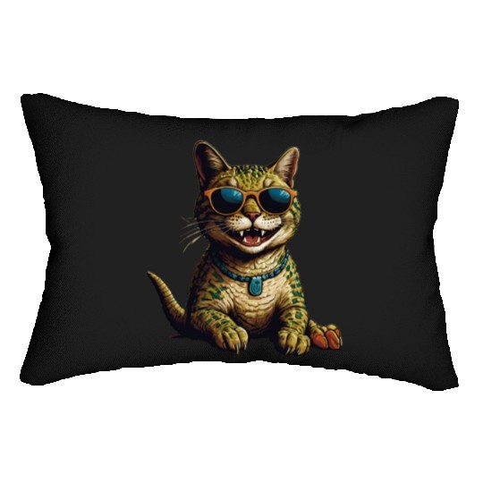 A Tail of Two Kitties Lumbar Pillows