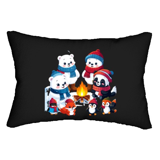 Winter Wonderland Critters Lumbar Pillows