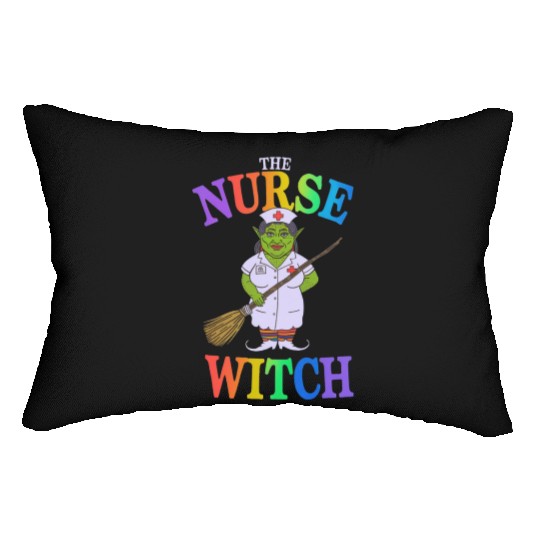 The Nurse Witch A Spooky Halloween Tale of Horror Lumbar Pillows