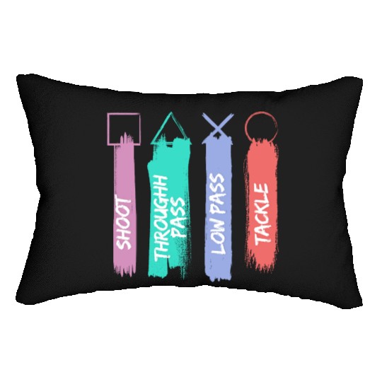 Playstation Button Lumbar Pillows