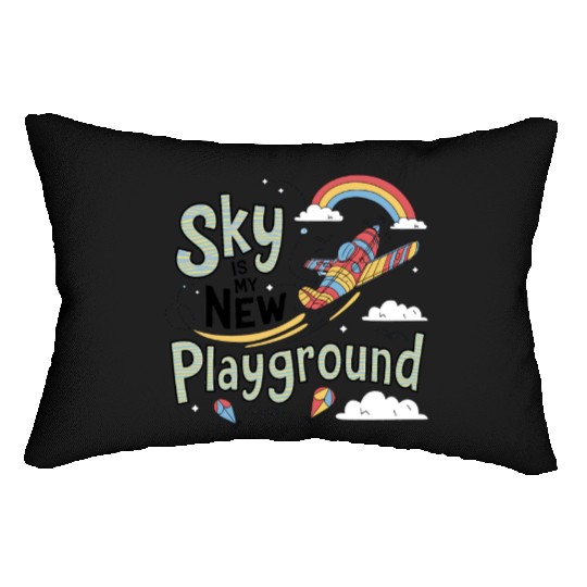 Sky Is My New Playground Lumbar Pillows
