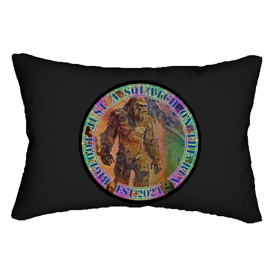 BIGFOOT JUST A SQUATCH ON THE RUN 235221817 Lumbar Pillows