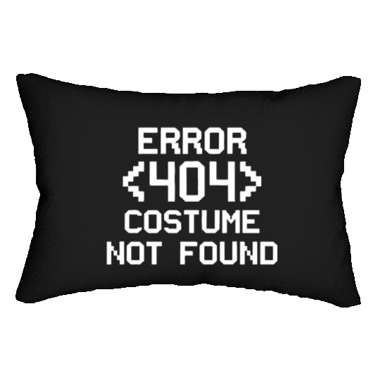Error 404 Costume Not Found Funny christmas day Lumbar Pillows