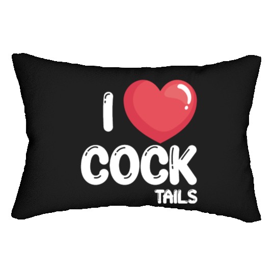 Funny I Love Cocktails 2 Lumbar Pillows