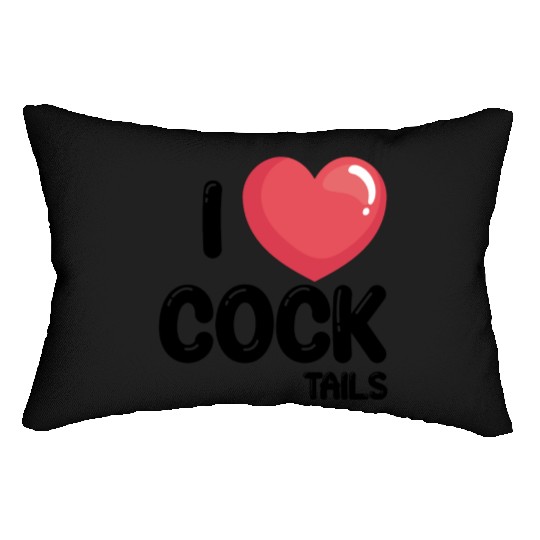 Funny I Love Cocktails 1 Lumbar Pillows