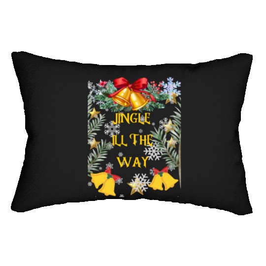 Christmas Cheer in a cup Funny Christmas on Bella Lumbar Pillows