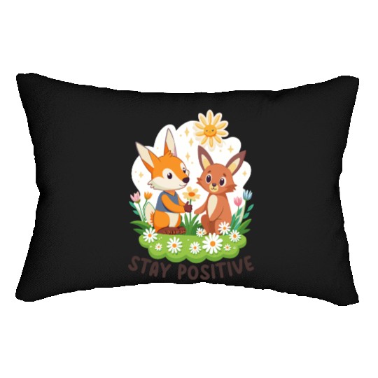 STAY POSITIVE VIBE DESIGN Lumbar Pillows