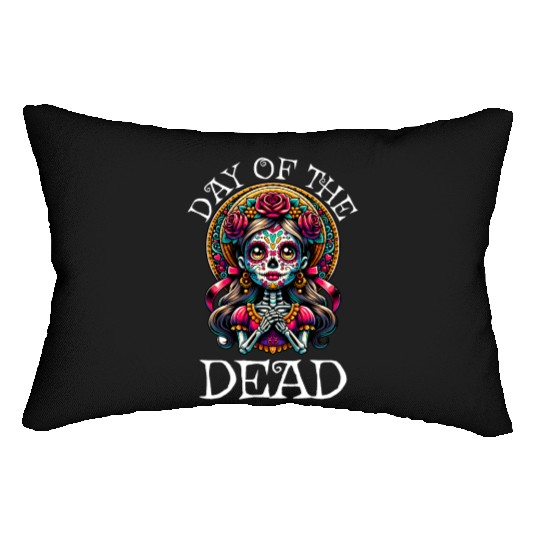 Day of the Dead Karnival, Halloween and Día de los Lumbar Pillows