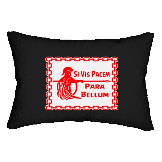 Spartan Si Vis Pacem Para Bellum LIKE US ON FB #U Lumbar Pillows