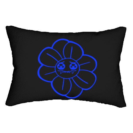 Sweet Flower Sad Face Weeping Spring Summer Crying Lumbar Pillows