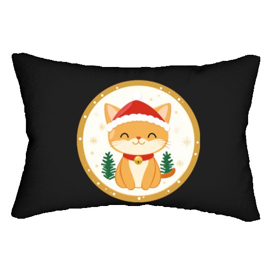Christmas cats Lumbar Pillows