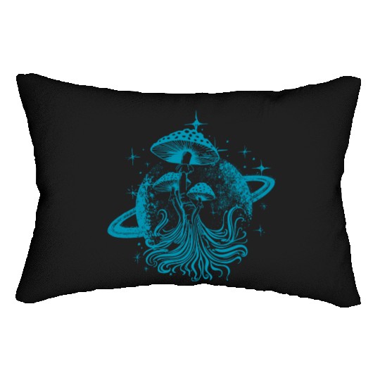 Galaxy Mushroom Lumbar Pillows