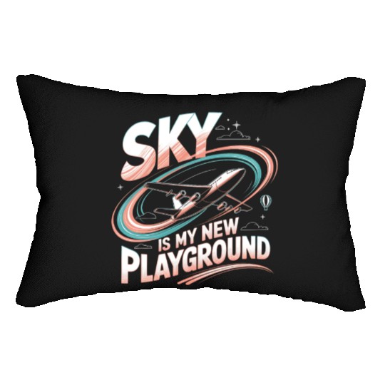 Sky Is My New Playground Lumbar Pillows