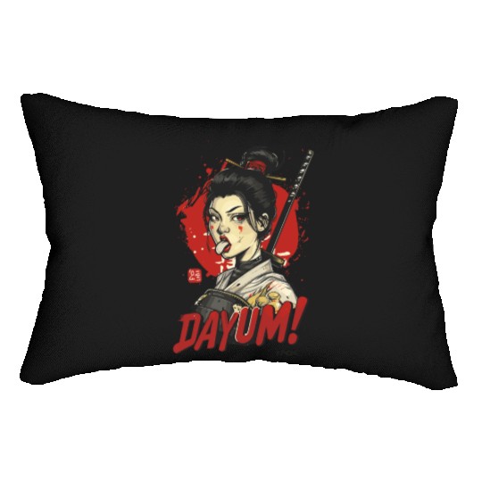 Samurai Geisha Warrior Lumbar Pillows