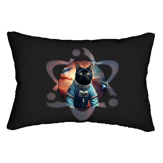 Space Cat Science Lumbar Pillows