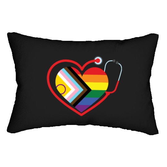LGBTQ Doctor Nurse Pride Month Medical Clinic Lumbar Pillows