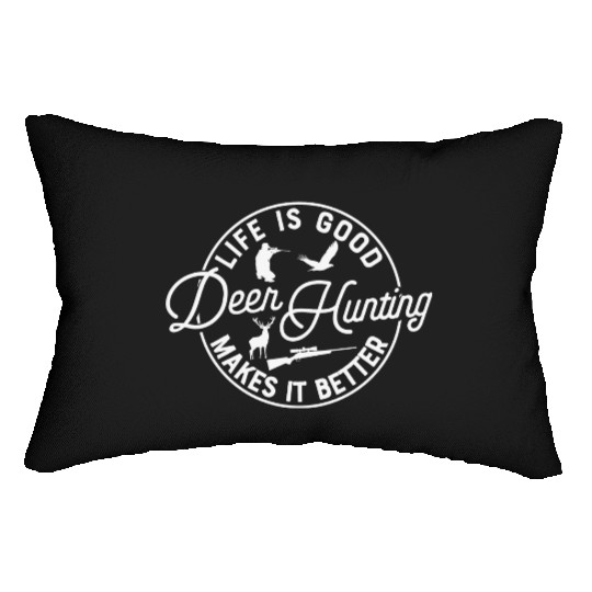 Deer Hunting Weekend Apparel Lumbar Pillows