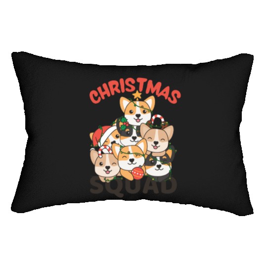 Corgi Christmas Tree Christmas Squad Dogs Lumbar Pillows