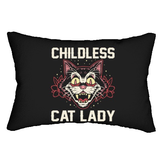 Childless Cat Lady Lumbar Pillows