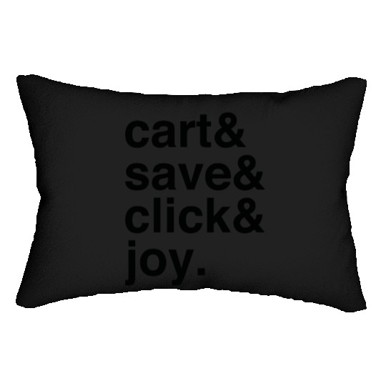 Smart Shopping Deal Happiness Cart Joy Lumbar Pillows