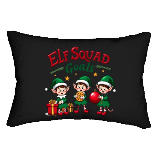 Elf Squad Goals Lumbar Pillows