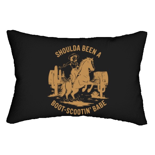 Shoulda Been a Boot Scootin Babe Western Lumbar Pillows