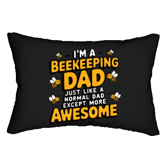 Beekeeping dad Lumbar Pillows